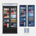 Thumbnail image #3 for Everest Refrigeration 2-Section Reach-In Glass Door Merchandiser Refrigerator, 36 Cu. Ft., Bottom-Mounted Self-Contained, Black