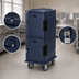 Thumbnail image #4 for Cambro Ultra Camcart® Double-Compartment Front-Loading Insulated Food Pan Cart with Security Package, Navy Blue