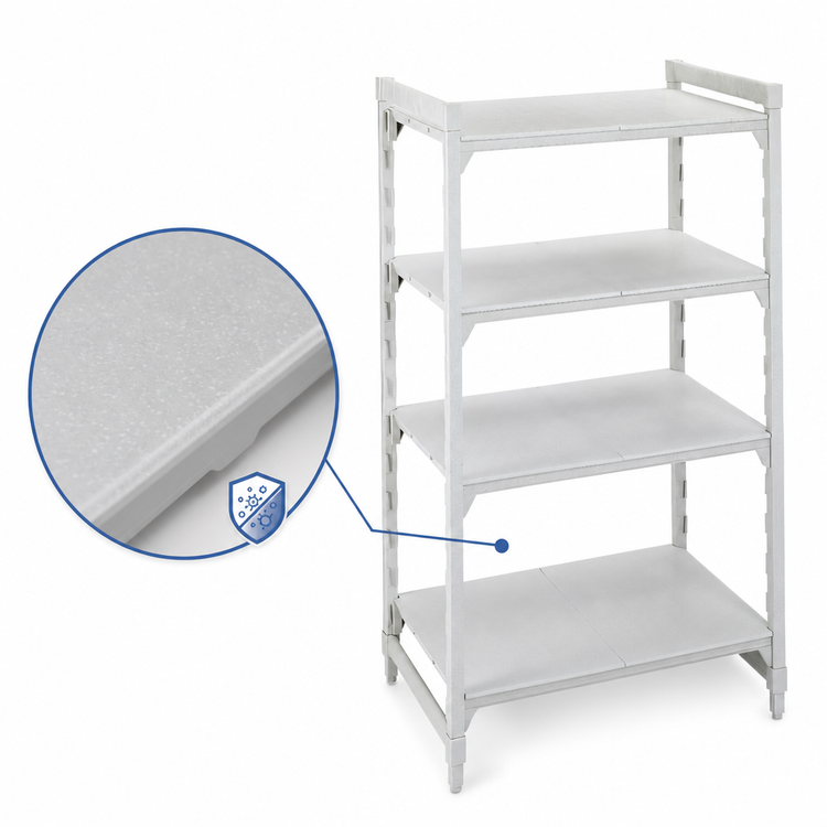 Product image #4 for Cambro Camshelving Premium 24-Inch Deep x 54-Inch Wide x 84-Inch High 4-Shelf Solid Stationary Starter Unit