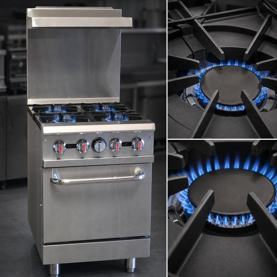 Four Open Top Burners