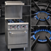 Thumbnail image #3 for Serv-Ware 24-Inch Commercial Gas Range with 4 Open Burners and Standard Oven