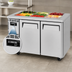Thumbnail image #4 for Turbo Air J Series 47-1/4-Inch Two-Section Refrigerated Buffet Table, 11 Cu. Ft., 9-Pan, Solid Doors
