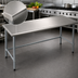 Thumbnail image #3 for Spec-Master Marine Series 72 Inch x 30 Inch 14-Gauge Stainless Steel Work Table with Galvanized Open Base