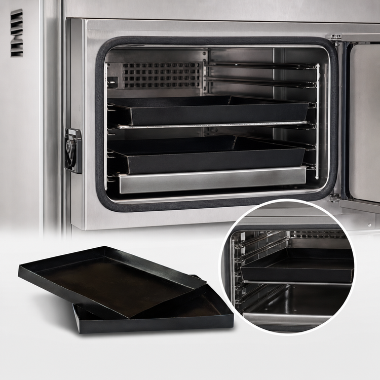 Product image #4 for ACP 11-1/4 Inch Square Solid Bottom Non-Stick Basket for MRX Ovens