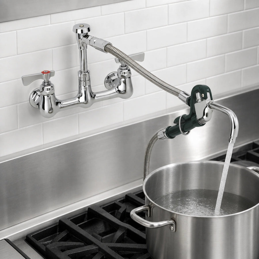 Wall-Mount Pot Filler Assembly