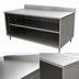 Thumbnail image #3 for BK Resources 72-Inch x 30-Inch Stainless Steel Chef Table with 5-Inch Back Riser and Open Front Cabinet Base