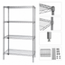 Thumbnail image #3 for Quantum Stationary Chrome Wire Shelving Starter Kit, 48