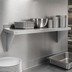 Thumbnail image #3 for Channel SWS1224 Solid Knock-Down Stainless Steel Wall Shelf, 24 x 12 Inches