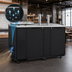 Thumbnail image #3 for Turbo Air Super Deluxe Club Top Beer Dispenser, 3 Half-Barrel Capacity, 2 Columns, Black Laminated Exterior, 115V