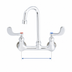 Thumbnail image #3 for T&S Brass Commercial Wall Mount Mixing Faucet, 8-Inch Centers, Swivel/Rigid Gooseneck, 1.0 GPM Aerator
