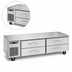 Thumbnail image #3 for Randell Self-Contained Refrigerated Chef Base Equipment Stand, 120 Inch, 6-Drawer, Left-Side Compressor