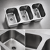 Thumbnail image #3 for Eagle Group Three-Compartment Seamless Weld-In Sink with 12 x 14 x 9-1/2-Inch Bowls