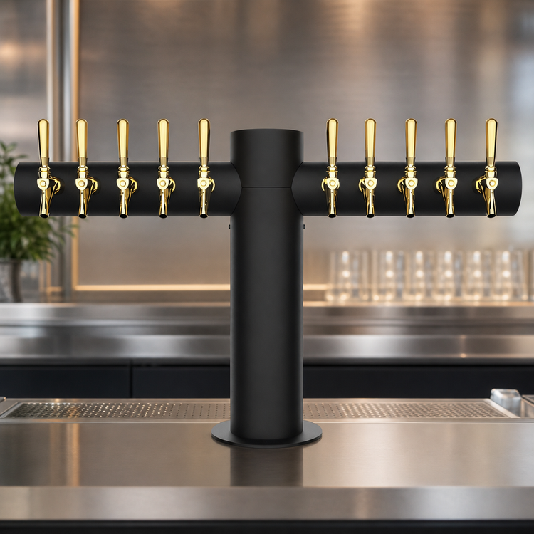 Product image #3 for Micro Matic Metropolis T 10-Faucet Countertop Draft Beer Tower with Kool Rite Technology Module