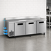 Thumbnail image #3 for Hoshizaki Steelheart WLR93B 93-Inch Three-Section Worktop Refrigerator, Side-Mounted Self-Contained