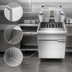 Thumbnail image #2 for Atosa CookRite ATFS-75ES-NG 75 lb. Floor Model Natural Gas Deep Fryer