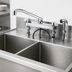 Thumbnail image #3 for T&S Deck Mount Pre-Rinse Faucet with 8-Inch Centers, 8-Inch Swing Spout, and Spray Arm