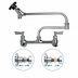 Thumbnail image #3 for Low-Lead Adjustable Wall-Mount Pot Filler Faucet with 18-Inch Double-Joint Swing Spout
