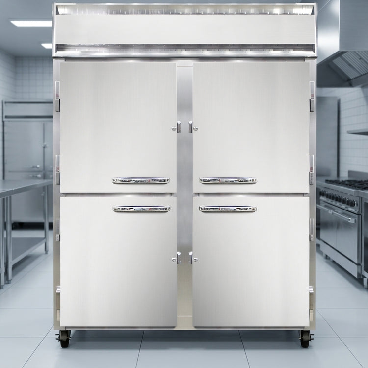 Product image #2 for Continental Refrigerator 2FENSAHD Two-Section 50 cu. ft. Extra-Wide R290 Hydrocarbon Reach-In Freezer with Half-Height Solid Doors