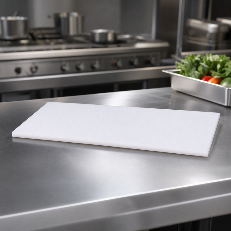 Product image #3 for John Boos PL20 96-Inch Reversible Polyethylene Steam Table Cutting Board, 1/2-Inch Thick