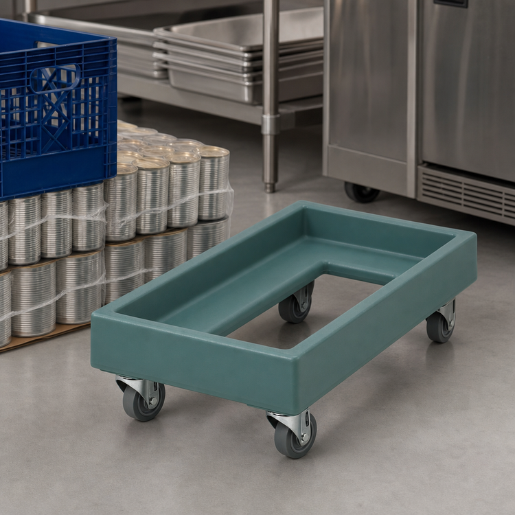 Product image #4 for Cambro Camdolly Open-Frame Dolly for #10 Can Cases and 13 x 13 Milk Crates