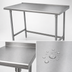 Thumbnail image #3 for Advance Tabco Premium Series Open Base Stainless Steel Work Table with 1-1/2 Inch Rear Upturn, 48 x 36 Inches