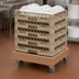 Thumbnail image #4 for Cambro Camdolly Full-Size 20 x 20 Dish Rack Dolly, Without Handle, 300 lb. Capacity, Coffee Beige