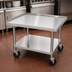 Thumbnail image #3 for Ovention 36-Inch Stainless Steel Equipment Stand with Adjustable Undershelf and Casters