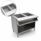 Thumbnail image #3 for Eagle Group Spec-Master SHT2OB-208 Sealed Well Electric Hot Food Table, Open Front, 2 Wells, Wet/Dry, 208V