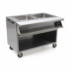 Thumbnail image #3 for Eagle Group Spec-Master SPHT2CB-208 Mobile Electric Hot Food Table, 2 Sealed Wells, 12 x 20 in. Pans, Sliding Doors, 208V