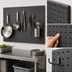 Thumbnail image #3 for Cambro Camshelving Elevation Series 18 x 42 Inch Black Wall-Mounted Pegboard