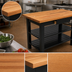 Thumbnail image #4 for John Boos Appalachian Red Oak Country Work Table with Painted Base, 48 x 30 x 34-3/4 Inches