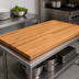 Thumbnail image #3 for John Boos Appalachian Red Oak Blended Edge Grain Island Countertop, 60