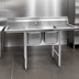 Thumbnail image #3 for Eagle Group 314 Series Two-Compartment Stainless Steel Sink with Left Drainboard, 60-3/4 Inch x 31-3/4 Inch