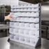 Thumbnail image #3 for Quantum Single-Sided Rail Rack with Clear Bins, 36 x 15 x 53 Inches