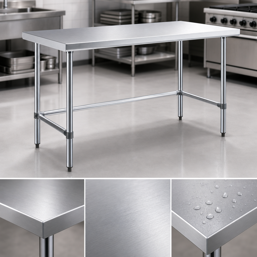 18-Gauge 430 Stainless Steel Top