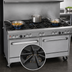 Thumbnail image #3 for Southbend Ultimate 60-Inch Gas Restaurant Range with 6 Star/Sauté Burners, 24-Inch Charbroiler, Standard Oven and Cabinet Base