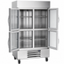 Thumbnail image #3 for Beverage-Air Horizon Series Two-Section Half-Glass Door Reach-In Refrigerator, 40.2 Cu. Ft., Bottom Mount, Stainless Steel