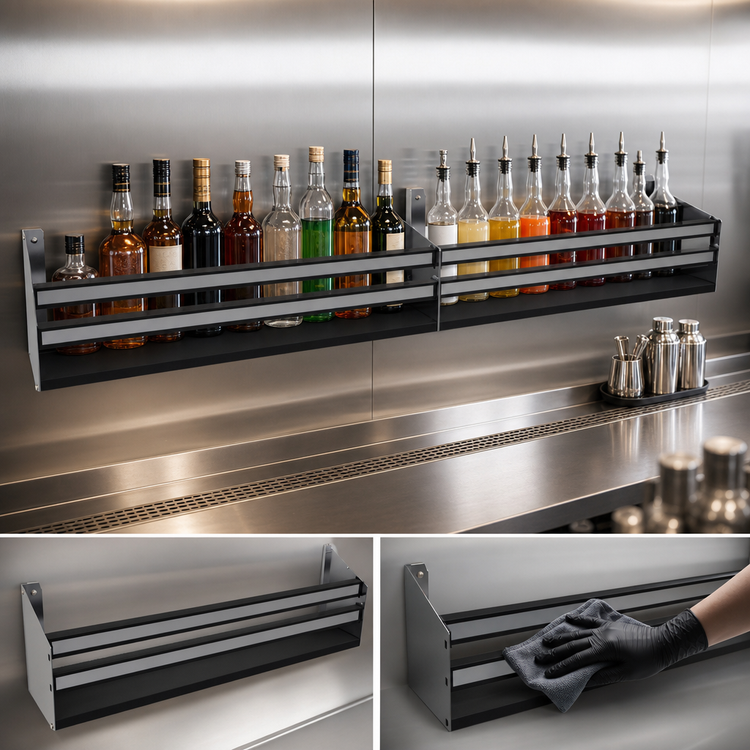 Product image #3 for 82-Inch Double Stainless Steel Speed Rail with Open Step-and-Rail Design