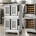 Thumbnail image #3 for Blodgett Zephaire Series ZEPH-200-G DBL Double-Deck Bakery-Depth Gas Convection Oven, 5-Pan Capacity per Compartment