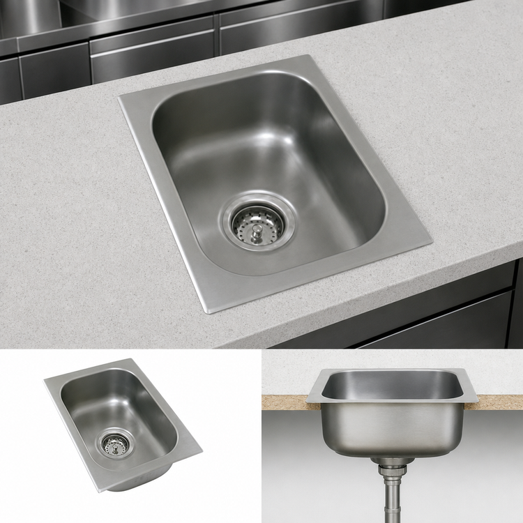 Product image #3 for Eagle Group Self-Rimming One-Compartment Drop-In Sink With No Deck, 18" x 24" x 13-1/2" Bowl, 18-Gauge Stainless Steel