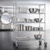 Thumbnail image #3 for EAGLEbrite 4-Tier Wire Shelving Dolly Truck, 36 x 24 Inches, Zinc Finish, Poly Casters