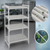 Thumbnail image #4 for Cambro Camshelving Premium 4-Tier Vented Stationary Polymer Shelving Starter Unit, 24 x 48 x 84 Inches, Speckled Gray