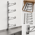 Thumbnail image #3 for Eagle Group Adjustable Post Wire Wall Mount Mid Unit for 24-Inch Deep Shelves, 4-Shelf, Chrome, 63-Inch Post