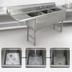 Thumbnail image #3 for Advance Tabco Special Value Series 3-Compartment Fabricated Sink with Left Drainboard, 16-Gauge 304 Stainless Steel, 15 x 15 x 14-Inch Bowls