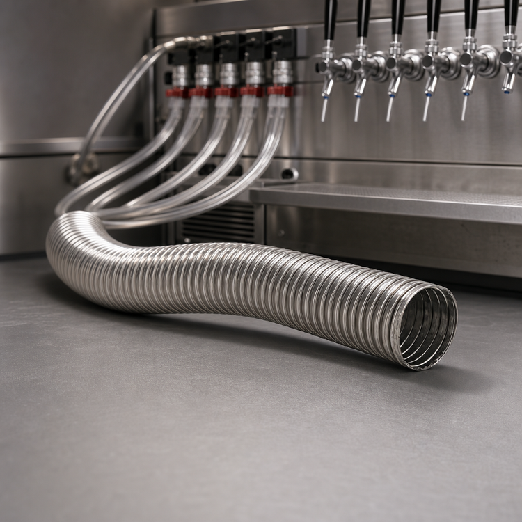 Product image #3 for Flexible Aluminum Duct Tubing for Beer Dispenser Trunk Lines, 25 Ft x 2-1/2 In. O.D.