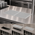 Thumbnail image #3 for 36-Inch x 12-Inch Drop-In Stainless Steel Drip Tray Trough with Removable Glass Racks