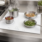 Thumbnail image #3 for Summit Commercial SINC4B242W 24-Inch 4-Burner Drop-In Induction Cooktop, White, Digital Touch Controls