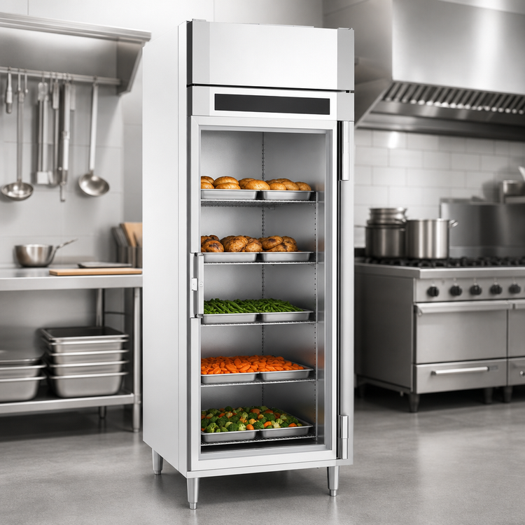 Product image #3 for Victory UltraSpec™ One-Section Reach-In Heated Holding Cabinet with Wide Full-Height Glass Door, 24.4 Cu. Ft., Standard Depth