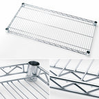 Thumbnail image #3 for Quantum 2460C Chrome Plated Wire Shelf, 60"W x 24"D, 600–800 lb. Capacity, NSF
