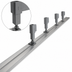 Thumbnail image #3 for Cambro Camshelving Premium Series High Density 12-Foot Track Kit for 4 Mobile Units